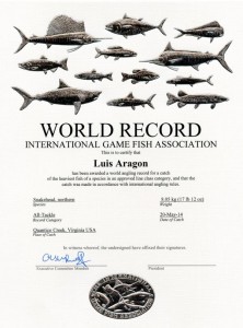 snakehead world record 2014